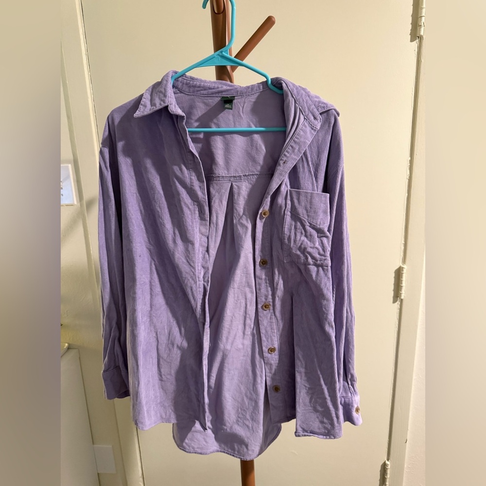 Women’s Purple courdoroy Shirt